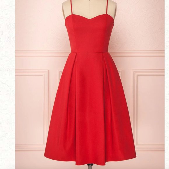 Boutique 1861 Ellyne Red A-Line Dress - Picture 5 of 6